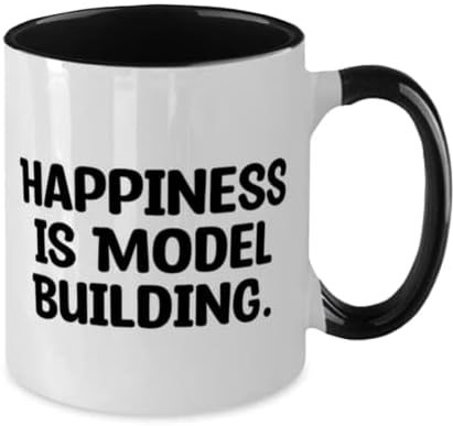 אושר הוא בניית מודל. שני טון 11 עוז ספל, דגם בניין כוס, מתנות בלתי הולמות עבור דגם בניין, דגם