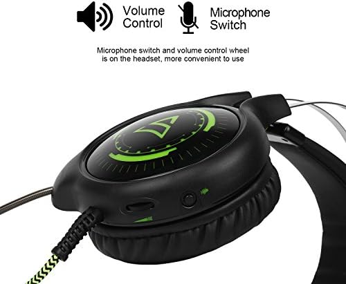 Supsoo 3.5 ממ סטריאו סטריאו קווי אוזניות משחק PS4 על אוזניות אוזניים עם מיקרון מהפכה של בקרת
