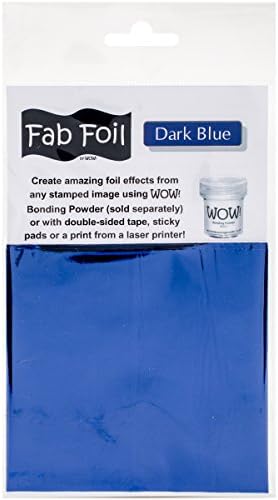 וואו אבקת הבלטות W216-BL23 FAB FOIL, 4 על 28, כחול כהה