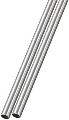 Metallixity 304 צינור נירוסטה 2 יחידות, צינורות ישר - לריהוט ביתי, מכונות
