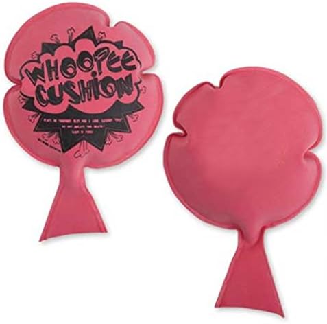 Rockymart 6 Whoopie Whoopee Cushion Fart Gag Trick Trick Crans Color Trine: Red