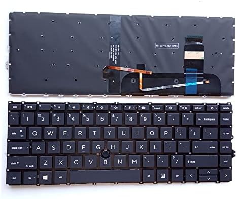 החלפת מחשב נייד פריסה אמריקאית עם הצבעה עם מקלדת תאורה אחורית עבור אליטספר 840 גרם7 845 גרם7 840 גרם8 845