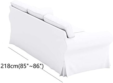 החלפת כיסוי הספה מיוצרת בהתאמה אישית לספה של שלוש מושבים של איקאה Ektorp. לכסות בלבד! החלפת כיסוי להחליק Ektorp