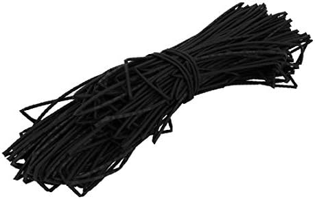 חום דריי חום מתכווץ צינור צינור שרוול גלישת חוט שרוול 50 מטר באורך 1.5 ממ דה פנימי שחור (מניקווטו
