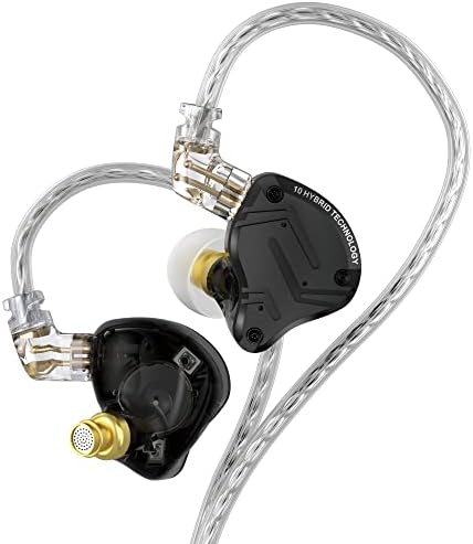 KZ ZS10 PRO X בצג אוזניים, משודרג 4BA 1DD KZ אוזניות MULTI DRIVIR של אוזניות אוזניות IEM עם