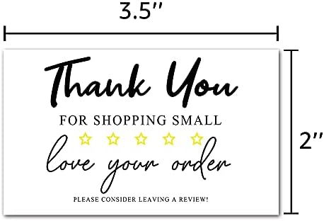 50 תודה לך כרטיסי תודה לך על קניות קטן עבור באינטרנט, חנות קמעונאית, מוצרים בעבודת יד, לקוחות חבילה מוסיף