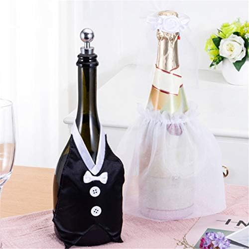 כיסויי בקבוק יין כלה וחתן של חתן- לבוש בקבוק יין לחתונות- מתנות לחתונה לכיסויי בקבוק היין המהנים-