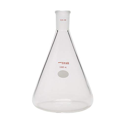 אדמאס-בטא 1 חתיכה זכוכית ארלנמאייר בקבוק חרוטי כוס עמיד 24/40 50 מ ל מדידת כוס כימיה מעבדה זכוכית לעבות