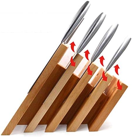 קש כלי אחסון מתלה-מטבח סכין בעל עץ יניקה מתלה כלי מטבח סכין בעל אחסון
