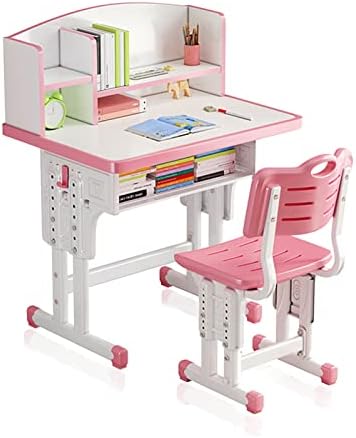 ילדים שולחן כיסא סטים, ילדים שולחנות כיסא, גובה מתכוונן ארגונומי ילדי מחקר שולחן שולחן מחשב תחנת עבודה