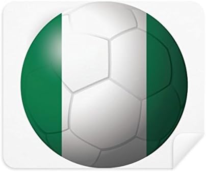 ניגריה לאומי דגל כדורגל כדורגל ניקוי בד מסך מנקה 2 יחידות זמש בד