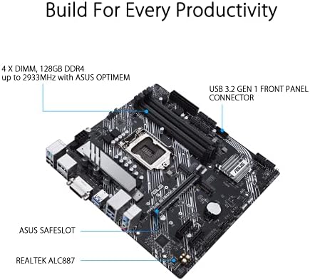 ASUS PRIME B460M-A LGA 1200 MICRO ATX לוח האם