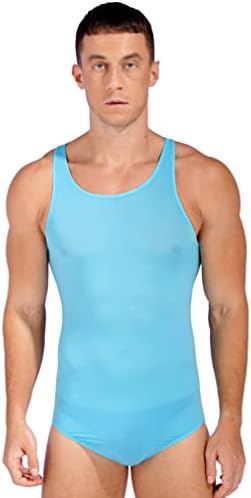 תומכי אתלטי של Zdhoor גברים גוף גוף רזה מתאים להיאבקות בגד גוף נמתח סינר בוקסר סינגלט