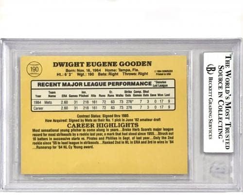 Dwight Doc Gooden Autoggl