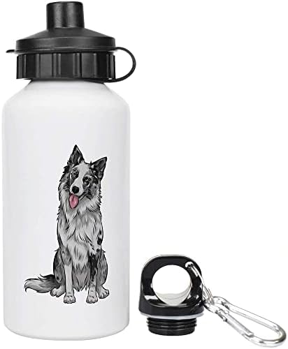 Azeeda 400ml 'Merle Border Collie' ילדים לשימוש חוזר במים/שתייה