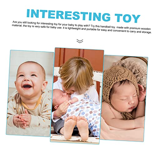 OperitAcx מקשקש תינוק פעמון מקשקש צעצועים מרגיעים צעצועים בקיעת שיניים צעצועי תינוק ופעוטות צעצועים