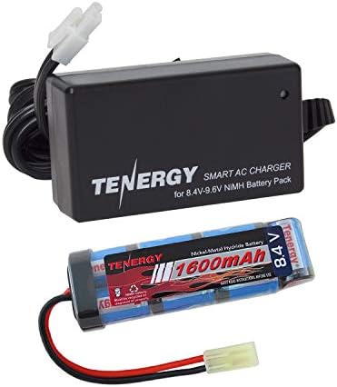 Tenergy Airsoft סוללה 8.4V 1600mAh NIMH חבילת סוללה שטוחה w/Mini Tamiya מחבר לאקדח Airsoft +