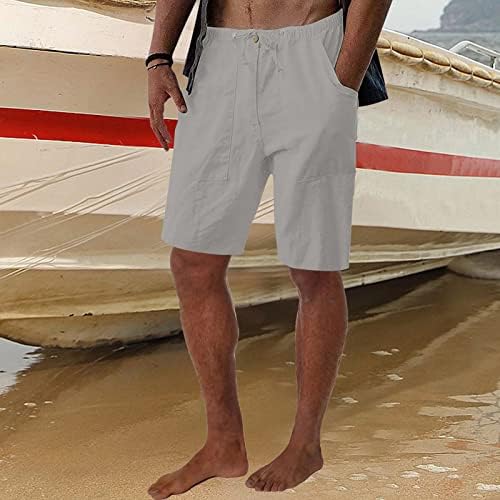 מכנסיים קצרים למתוח זכר קיץ מזדמן מוצק קצר מכנסיים שרוך קצר מכנסיים מכנסיים כיס קצר מכנסיים קצרים