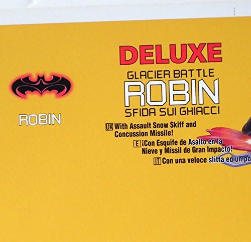 דלוקס קרחון קרב רובין באטמן צעצוע ייצור אמנות הוכחה חתם ברוס טים