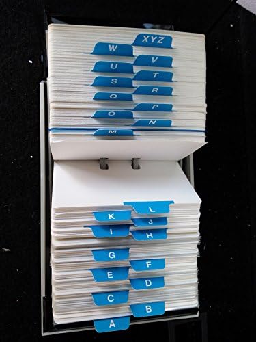 קובץ כרטיס רולודקס וינטג 'דגם רטרו VIP 24C פלסטיק בז' עם כיסוי אבק