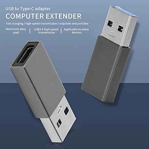 01 Type -C נקבה ל- USB3.0 ממיר גברים, USB ל- Type -C מתאם COMPTER PLUGER PLUG ו- PLAY עבור