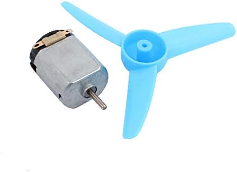 X-DREE 2PCS DC 5V 0.13A 12000RPM דגם מנוע מטוסים 3 VANE