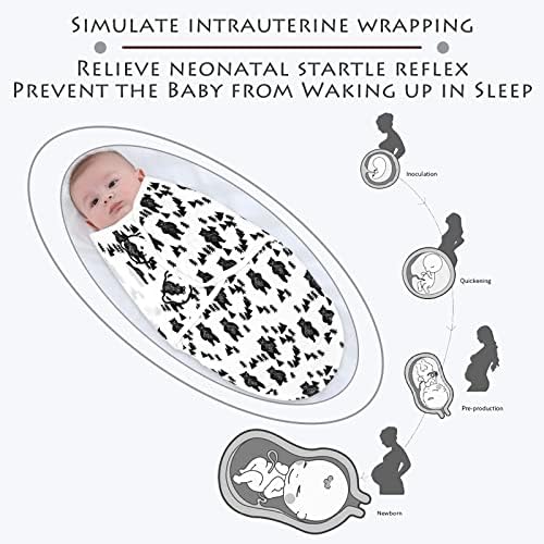 טנופר יילוד שמיכה שמיכת תינוק שינה שקית 0-3 חודשים וולקרו פריטים לתינוק פריטי יסודות יילודים דוב