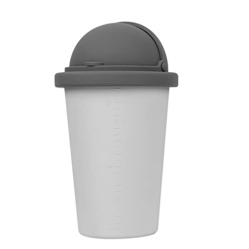 Allmro זבל קטן יכול לפח אשפה פח אשפה פח אשפה Can Mini Jar אביזרים מיני עם גאדג'טים של מכסה לאחסון וארגון שחור/אפור