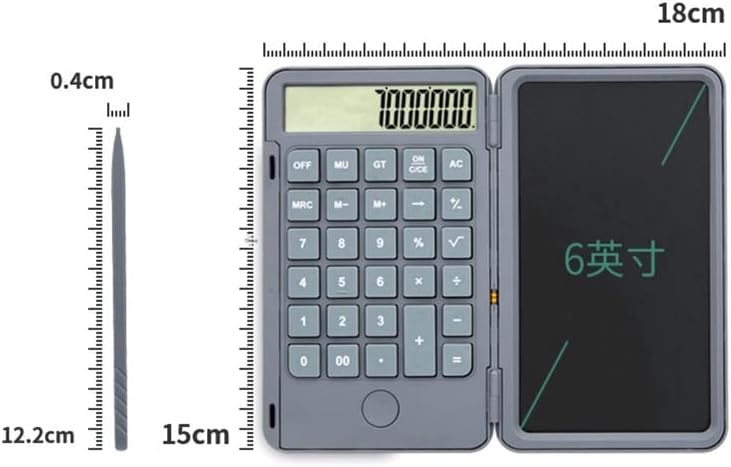 Quul 6.5 אינץ 'משרד חשבון יד נייד פלוס לוח כתב יד LCD נטען אספקה ​​קטנה (צבע: E, גודל