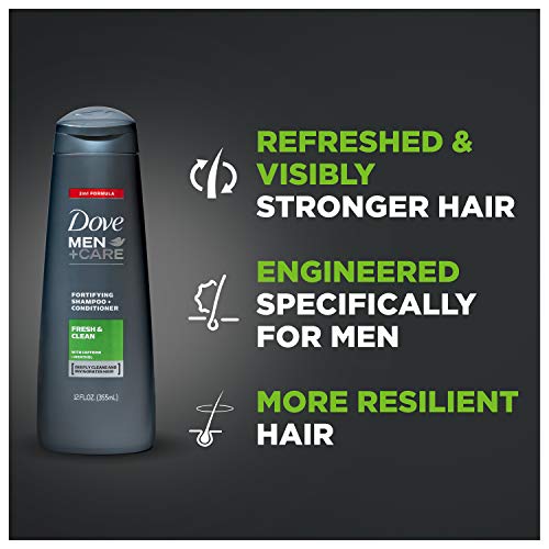 יונה גברים+טיפול בוצרי 2 בשמפו ומרכך לשיער רגיל עד שומני טרי ונקי עם קפאין עוזר לחזק ולהזין שיער 12 גרם