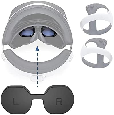 משקפי Lichifit VR משקפי עדשה סיליקון כיסוי הגנה על כובע עדשה עבור PS VR2 מגן מגן מגן אבק מעובה מגן עבור