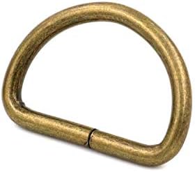 אבזם טבעת ברונזה מתכת גנרית 1.25 טבעת לולאה בקוטר פנימה לחבילת שומר רצועה של 12