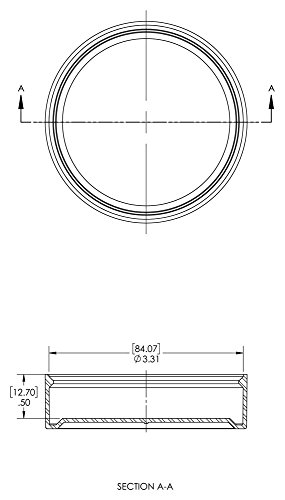 CAPLUGS ZCC40Q1 כובע פלסטיק לחיבורי פילג 'מפוצל. SF-CC-40, PE-LD, לכובע גודל אוגן נומינלי-לגודל