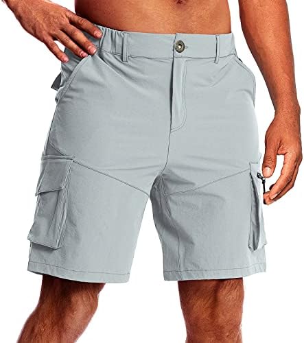 מכנסיים קצרים לגברים של ymosrh ספורט כותנה פשתן מכנסיים קצרים מזדמנים מכנסיים קצרים בכיס פיג'מה