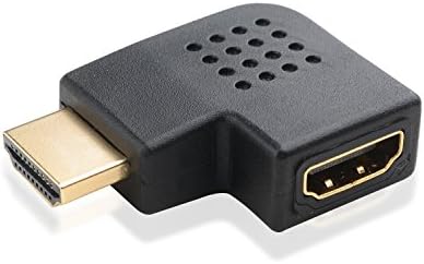 ענייני כבלים עניינים עם 2 חבילות זווית ימנית שטוחה מתאם HDMI עם תמיכה של 4K ו- HDR