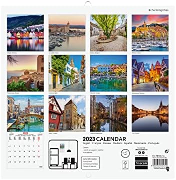Finocam - לוח השנה 2023 תמונות קיר בינלאומיות בינואר 2023 - דצמבר 2023 מקסים בינלאומי