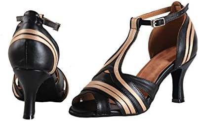 נעלי ריקוד לטיניות לטינית של YKXLM נעלי סמבה סמבה טנגו באצ'אטה קיזומבה נעלי ריקוד חברתיות לנשים ונערות,