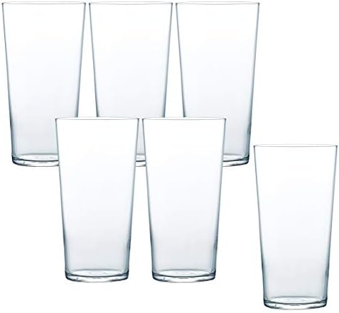 - כוס זכוכית טויו סאסאקי, שקוף, 14.2 אונקיות, קרח דק, תוצרת יפן, בטוח למדיח כלים, ב-21114 יחידות מארז של