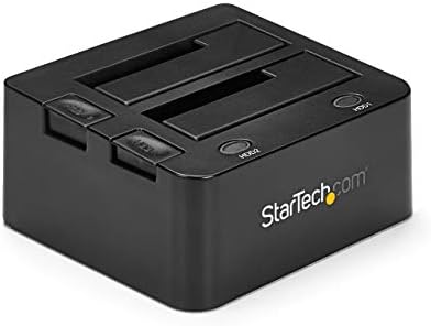 StarTech.com כפול מפרץ יו אס בי 3.0 כדי סאטה כונן קשיח תחנת עגינה, יו אס בי כונן קשיח מזח, חיצוני 2.5/3.5