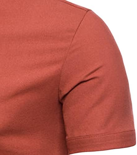 גברים אופנה קדמית קדמית שרוול בסיסי שרוול קצר כותנה מזדמנים חולצות טריקו