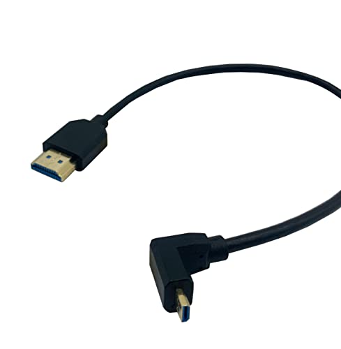 Halokny HDMI 8K כבל, מיקרו HDMI לכבל HDMI, 1ft 8K@60Hz HDMI זכר למיקרו HDMI חוט מהירות גבוהה זכר, למכשירים דיגיטליים
