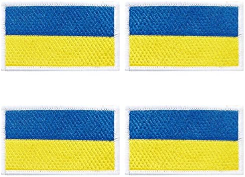 4 יחידות טלאי דגל אוקראינה באוקראינה, טלאי טקטי טקטי טקטי טקטי טקטי טקטי טלאים טקטי תמורת תרמילים.