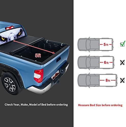 North Mountain Soft Roll Up Truck Tonneau כיסוי לשברולט/GMC מיטת משאית/התאמה 2015-2023 שברולט קולורדו 5ft טנדר