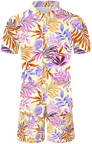 קיץ וולדור הקיץ ההוואי החופשי חוף התלבושת גרפית ירידה חולצות עם שרוולים קצרים ומערכות מכנסיים קצרים