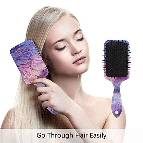 מברשת שיער של כרית אוויר של VIPSK, עץ סגול צבעוני פלסטי, עיסוי טוב מתאים ומברשת שיער מתנתקת אנטי סטטית