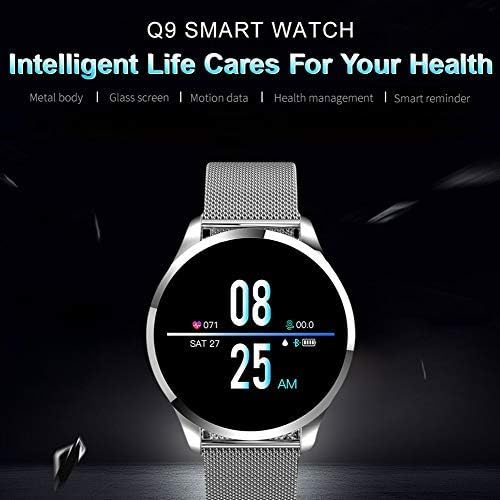 O e m smartwatch q8 ip67 אטום Watertwatch לחץ דם דופק דופק צג מחזור פיזיולוגי נקבה שעון חכם