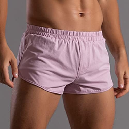 בוקסר לגברים חבילת גברים של קיץ מוצק צבע כותנה מכנסיים גומייה רופף מהיר יבש מזדמן קשה