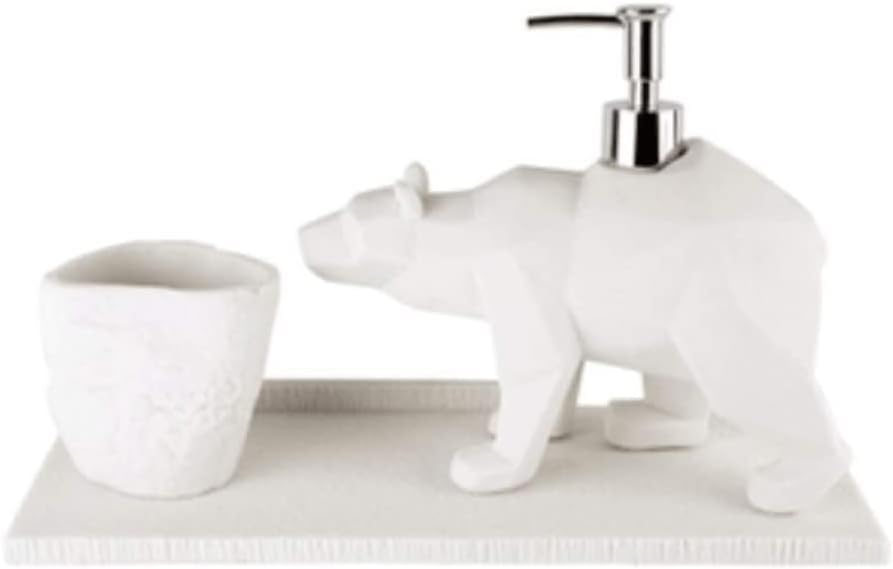 מתקן קרם מתקן סבון שרף סוס, דוב משאבת סבון בעלי חיים חמוד משטחי שולחן מקלחת ג'ל מתקן חדר אמבטיה