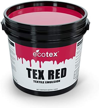 ECOTEX® Tex-RED הדפסת מסך תחליב תחליב תמונה רגישות מראש למסכי משי ובד-להדפסת מסך דיו של דיו,