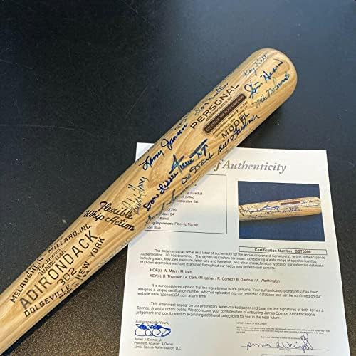 ווילי מייס ניו יורק ענקים אגדות חתמו עטלף בייסבול 24 סיגס עם JSA COA - עטלפי MLB עם חתימה